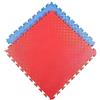 DONATIF Tatami Palestra 100x100x4 cm Rosso/Blu - Tappeto Puzzle in Gomma EVA Antitrauma, 1 Piastrella Tatami Giapponese Antiscivolo per Judo, Karate, MMA, Arti Marziali
