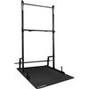 GORNATION Pull Up Station, Power Rack, Power Tower, Stazione di trazione, Fitness Tower, Multitrainer per la casa (Nero, Senza Estensione Dip Bar)