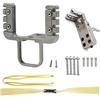 Runzkzy Accessori Fucile a Fionda Fai da Te, Testa Fionda da Caccia con Dispositivo di Rilascio in Metallo e 2 Bande Elastiche, Grilletto per Fionda, Accessori per l'Allenamento (Pacchetto A)