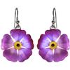 Handmade Orecchini Non ti scordar di me (Myosotis) Viola | Smalti a cottura | Ganci in acciaio chirurgico