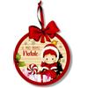 DEKORI Decorazione in Legno "Il Mio Primo Natale" - Pallina Albero Natale Neonato, Addobbo Artigianale Made in Italy