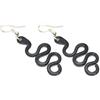 Handmade Orecchini in alluminio anodizzato,interamente fatti a mano,anallergici,inossidabili,leggeri.Ganci in acciaio inox.Modello Marea small Nero