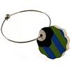 Elisaspuzzles Bracciale in legno fiore a righe
