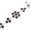 Kanika Jewelry Trove AAA Quality Beautiful Red Garnet Gemstone Bracelet Perfect Gift-925 Sterling Silver Flower Style Bracelet, Braccialetti d'argento per regalo delle donne