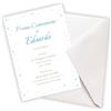 Handmade Inviti Personalizzati per Comunione, Cresima e Battesimo - Biglietti Eleganti con Nome e Data - Inviti bambino | Partecipazione bambina - 1 Pezzo (INV-01)
