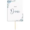 CESANA LIKE PHOTO Segnatavolo matrimonio - cartolina tavolo fiori blu