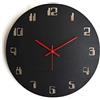 Generico Orologio da Parete Grande 42cm Nero Numeri Digitali Computer