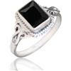 NIJEWELED 925 Sterling Silver Dailywear Ring for Office Women, friend, Attractive Ring Jewelry for Any Occasion (US Ring size 6, Black Onyx)