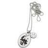 Generic Collana lunga Alice inspired con sagome di Alice e Brucaliffo