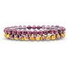 Made by Nami Bracciale Chakra Yoga Set Di 2 Donna e Uomo - Bracciale Con Perline Da 6mm Del Buddismo Zen Per La Famiglia e Gli Amici - Protezione Tantrica, Portafortuna, Talismano (rosso e marrone)