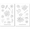 Jellyfish Stickers Set di adesivi fiori bianco nero | Adesivi floreali | Adesivi per il diario | Adesivi floreali | Adesivi per l'agenda | Adesivi floreali, bouquet, rose