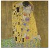 Arredi Murali Il Bacio di Klimt - Quadro su Tela Moderno | Stampa Artistica Famosa | Decorazione da Parete per Salotto, Camera o Studio | Stile Elegante e Romantico