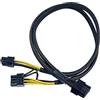 ZAHARA Cavo di alimentazione 10 pin a 8 + 6 pin per DELL Precision 5820 e GPU 50 cm