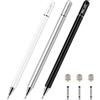 ELZO Penna per Tablet, 2 in 1 Universale Penna Stilo per Touch Screen, Pennino per Tablet 100% Compatibile al Tutti i Touch Screen per iPhone/iPad/Samsung/Lenovo/Microsoft/Blackview
