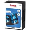 Hama Tripla Custodia per Dvd, Confezione da 5, Colore: Nero