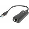 LANBERG NC-1000-01 ADAPTADOR DE Cable USB-A RJ-45 Negro