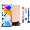 It'Go Schermo Full Incell per Xiaomi Redmi Note 11 Pro 5G 2201116TG, 2201116TI, 21091116I, 2201116SG, schermo LCD di ricambio touch screen con attrezzi, nero, alta qualità