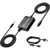 PROZOR Convertitore da 3,5 mm a Ottica 2.2m Adattatore Audio Analogico a Digitale con Cavo Ottica 1m + Cavo da 3,5 mm da 1,2 m Convertitore DAC per Computer, Laptop, Proiettori