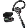 Orancu Cuffie Bluetooth senza fili con microfono a cancellazione del rumore da 160 ore, tempo di standby, vivavoce, auricolari unici per iPhone, Android, Samsung, telefoni cellulari, PC,