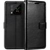 Shantime Custodia in Pelle Compatibile con Unihertz Titan 2 2025, Design Business Flip Magnetico, 3 Slot Carte, Porta Foto e Tasca Nascosta(Nero)