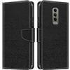 Shantime Custodia Portafoglio in Pelle Compatibile con Doogee Blade 10 Ultra Energy, Cover Colorata Flip con Portacarte, Chiusura Magnetica Protettiva(Nero)