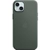 Apple Custodia MagSafe in tessuto FineWoven per iPhone 15 Plus - Sempreverde