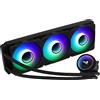 Aerocool MIRAGEL360, Raffreddamento Liquido CPU, 3 Ventole ARGB 12cm, TDP 550W, Nero