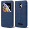 Shantime Custodia Flip in Pelle PU con Finestra Visibile e Chiusura Magnetica Invisibile Compatibile con Brondi Amico Smartphone 4G, Protezione Totale (Blu)