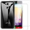 Shantime Set 2 Pellicole in Vetro Temperato + Custodia TPU Compatibile con Artfone Smart 500, Cover Antiurto e Proteggi Schermo Incluso