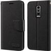 Shantime Custodia Flip in Tessuto Oxford e Pelle PU Compatibile con Doogee Blade 10 Ultra, Cover Protettiva con Chiusura Magnetica e Tasche per Carte (Nero)
