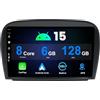 MISONDA 6G+128GB doppio DIN Carplay DSP Android 15 Autoradio per Mercedes Benz SL R230 SL350 SL500 SL300 SL550|Camera+MIC|9 pollici IPS|Supporta navigazione GPS/DAB/WiFi/BT/MirrorLink/SWC/FM