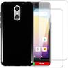 Shantime Set 2 Pellicole in Vetro Temperato + Custodia TPU Compatibile con Artfone Smart 500, Cover Antiurto e Proteggi Schermo Incluso