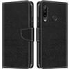 Shantime Custodia Portafoglio in Pelle Compatibile con Doogee N20, Cover Colorata Flip con Portacarte, Chiusura Magnetica Protettiva(Nero)
