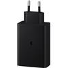 Samsung EP-T6530 Caricabatterie Tre Porte Super Fast Charging Trio (65W), Nero