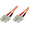 Techly Professional 302204 Cavo Fibra Ottica Multimodale OM1 SC/SC 62,5/125 20 m Arancione