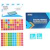 Geeky Adesivi per tastiera dislessici, codificati a colori, progettati ergonomicamente per una digitazione più veloce e accurata, compatibili con oltre 40 layout di tastiera (14 mm)