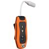 Sxmrmnx Lettore MP3 da 8 GB, per nuoto, immersioni subacquee, spa + radio FM impermeabile, colore: arancione