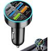 Gitekain Caricabatterie da auto veloce - Caricatore USB da 66 W con multi-porta | Blocco caricabatterie da auto multifunzionale, caricatore rapido per telefono per la ricarica di più dispositivi