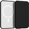 oakxco Custodia in silicone compatibile con batteria Magsafe per iPhone Air, custodia ultra sottile per batteria da 17 Air, custodia in gomma TPU antigraffio e infrangibile, colore nero