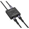Techly 369465 Switch Bidirezionale 8K USB-C™ 2 Vie Nero