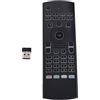 NATEFEMIN 81 Tasti Fino a 5M 2.4G RF Retroilluminato Fly Air Mouse Wireless Tastiera Completa Telecomando per KODI TV BOX PC Accessorio