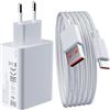 Audiosystem Carica Batterie Turbo Rapido per Xiaomi 67W Compatibile con Redmi Note 7 Pro/Note 8 / Note 9 / 9S / 10S / Note 11S / Note 11 Pro+ Plus 5G +Cavo USB Sostituisce Originale MDY-12-EZ EH Bianco