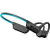 SAIET - Cuffie Conduzione Ossea Bluetooth - Auricolari Running e Piscina Waterproof - 6h di Ascolto Musica - Impermeabili con Fascia Luminosa - Nero