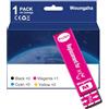 Woungzha Cartuccia d'inchiostro T40D Multipack Compatibile per Epson T40D1 per Epson SureColor SC-T2100, SureColor SC-T3100 SC-T5100, SureColor SC-T3100M MFP (1 Magenta)