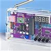 RANRAO Kit radio FM fai da te con display a LED e design acrilico trasparente per una facile visualizzazione (con alloggiamento)