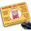 csm informatica Tappetino Mouse pad scherzo divertente simpatico antistress x stress istruzioni sbattere testa qui giallo scritta rossa - LOL