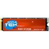 SIMPLETEK - Disco a Stato Solido SSD 512 GB M.2 NVMe PCIe Gen 4x4 2280 - Prestazioni Estreme per Gaming Compatibile con PlayStation 5