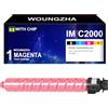 Woungzha Cartuccia Toner IM C2000 C2500 Compatibile per IM C2500 C2000 842307 842310 842309 842308 per IMC2500 IMC2000 Stampanti (1 Magenta)