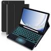 Generic YSJX Custodia con supporto in pelle PU+TPU, cover con tastiera touchpad staccabile compatibile con Samsung Galaxy Tab S6 Lite 10.4 pollici 2024(Black+Keyboard)