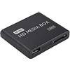 VBESTLIFE Lettore Multimediale Full HD 1080P Mini Full HD Lettore Multimediale Media Player con TelecomandoMedia Player Box Supporto USB MMC RMVB MP3 Avi MKV(Black)